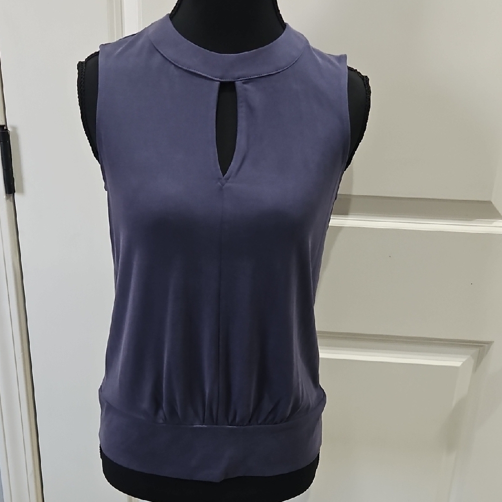 Philosophy Sleeveless Blouse in Rich Purple